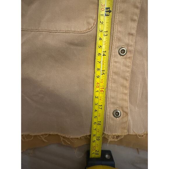 Madewell Brown Long Sleeve Cropped Button Down Blouse - Picture 9 of 9